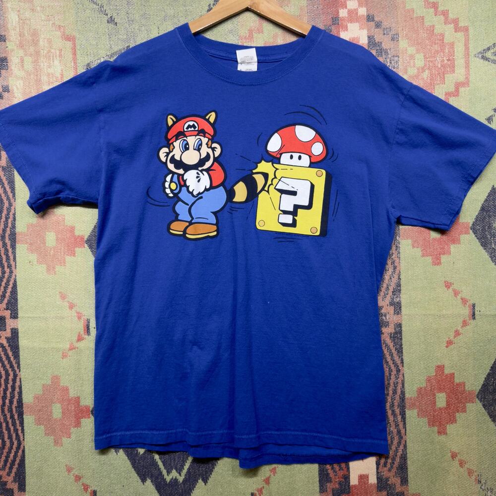 Nintendo Mario Vintage T Shirt Size Large 2000s